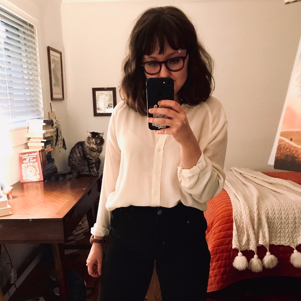 Everlane Clean Silk Relaxed Shirt